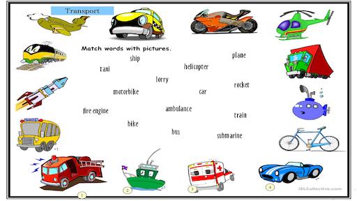لغات پایه زبان انگلیسی -حمل و نقل2 به انگلیسی (Transport ) (2)