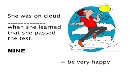 معنی اصطلاح On cloud nine به فارسی