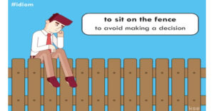 معنی فارسی اصطلاح: Sit on the fence