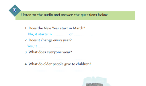  جواب لسینینگ listening زبان نهم درس سوم